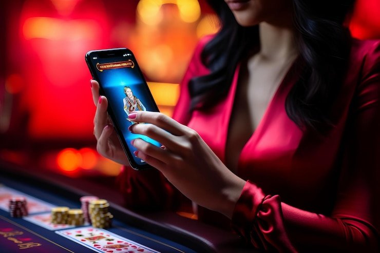 Fortune Rabbit slot game interface on mobile showing five reels with wealth-themed symbols